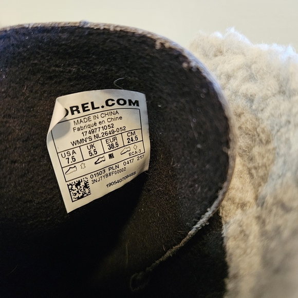 Sorel Caribou Slim Gray Leather Waterproof Boots – Women’s 7.5 - Picture 13 of 13